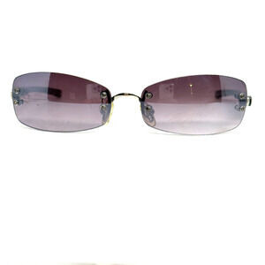 Sunglasses Rimless Purple Lens 829 UV400 Italy designer H18968